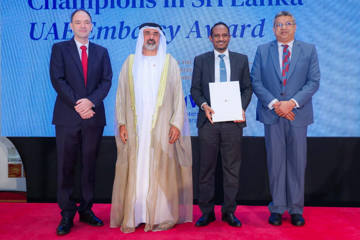 EFL receives prestigious UAE Embassy Water Award for Kelani River Water Quality Restoration Program