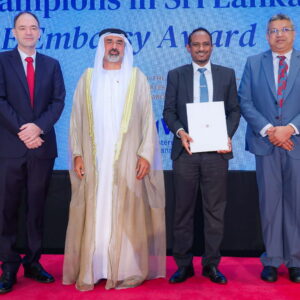 EFL receives prestigious UAE Embassy Water Award for Kelani River Water Quality Restoration Program